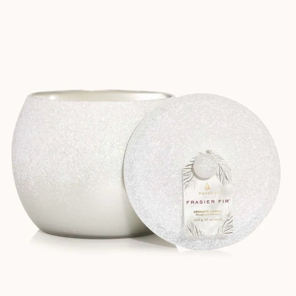 Frasier Fir Flocked Novelty Statement Candle NWT 🌲❄️ - Picture 7 of 7